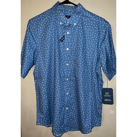 George Other - New George Men's Classic Fit Short Sleeve Button-Up Shirt